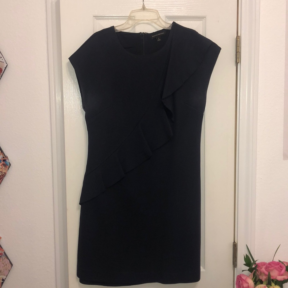 Navy banana republic dress